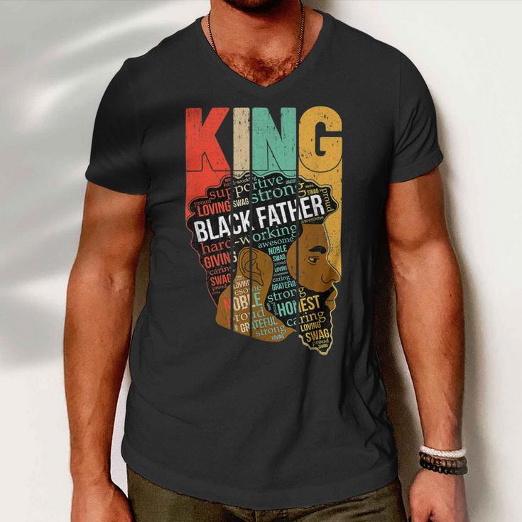 Mens Strong Black King Juneteeth African American Father Day 29 Shirt Men V-Neck Tshirt