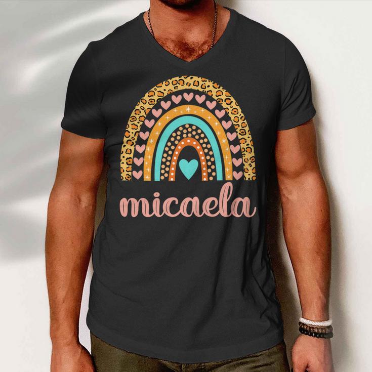 Micaela Micaela Name Birthday Shirt 26 Shirt Men V-Neck Tshirt