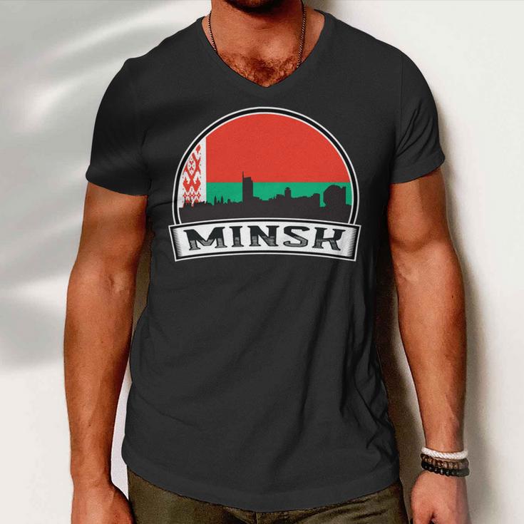 Minsk 754 Trending Shirt Men V-Neck Tshirt