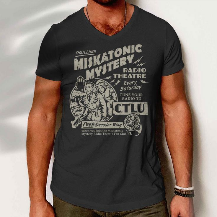 Miskatonic Mystery Radio Theatre 145 Trending Shirt Men V-Neck Tshirt