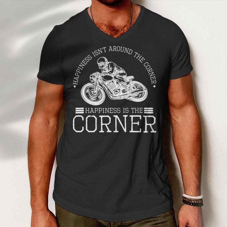 Motorcycle Motorbike Two Wheeler 491 Shirt Men V-Neck Tshirt