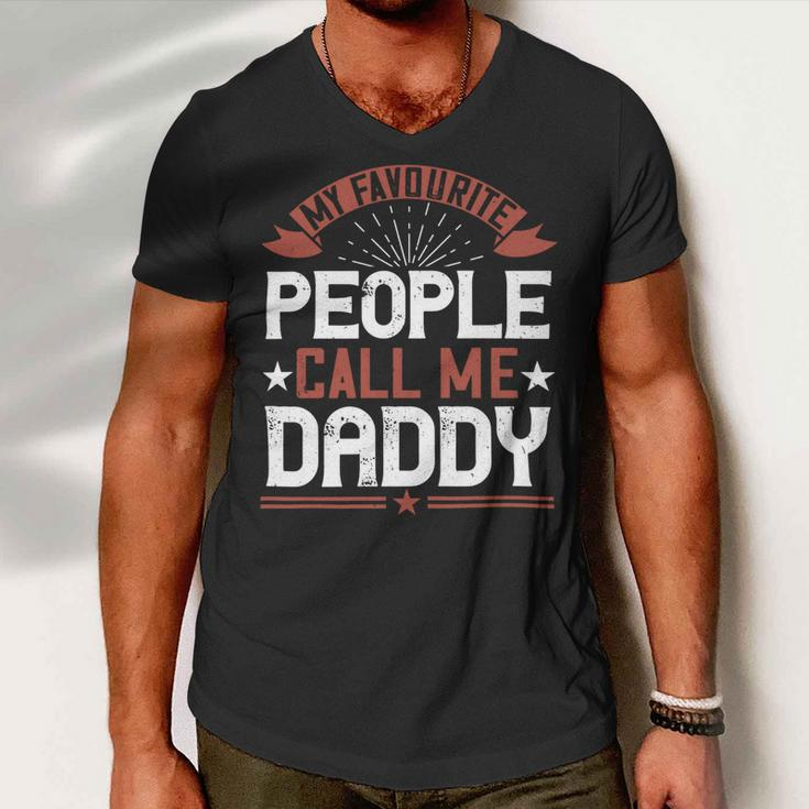 My Favourite People Call Me Daddy Men V-Neck Tshirt