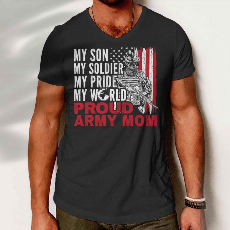 My Son My Soldier My Pride My World 694 Shirt Men V-Neck Tshirt