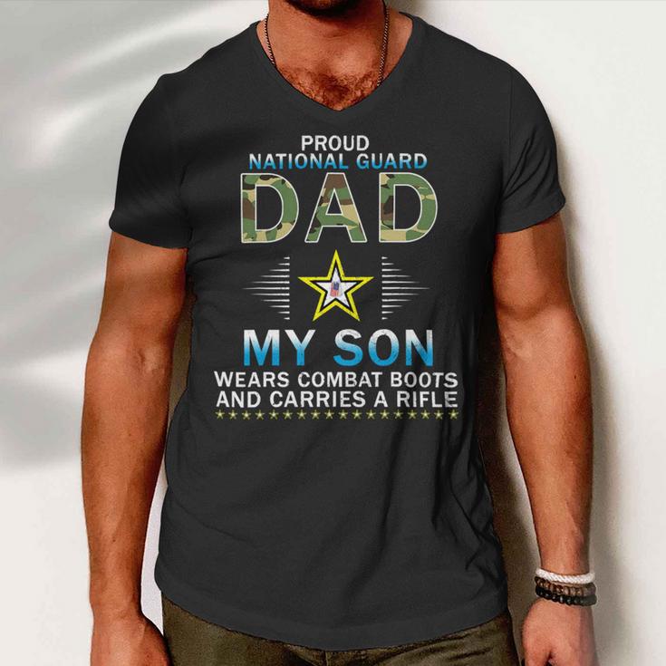 My Son Wears Combat Bootsproud 689 Shirt Men V-Neck Tshirt