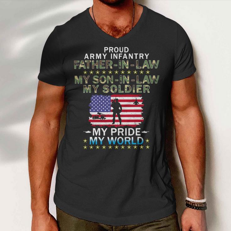 My Soninlaw Soldier Heroproud Army 686 Shirt Men V-Neck Tshirt