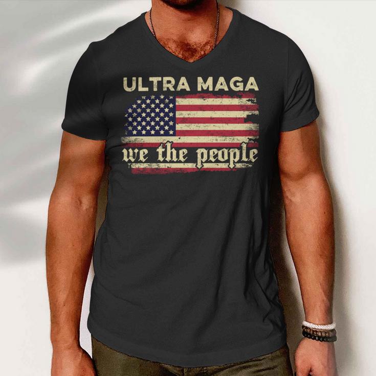 Proud Ultra Maga V9 Men V-Neck Tshirt