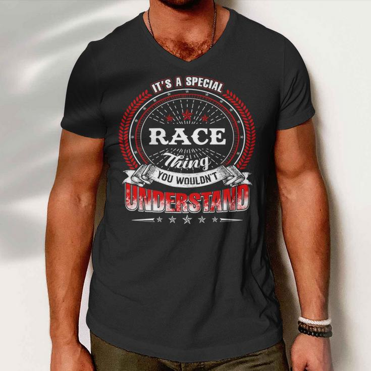 Race Shirt Family Crest RaceShirt Race Clothing Race Tshirt Race Tshirt Gifts For The Race Men V-Neck Tshirt
