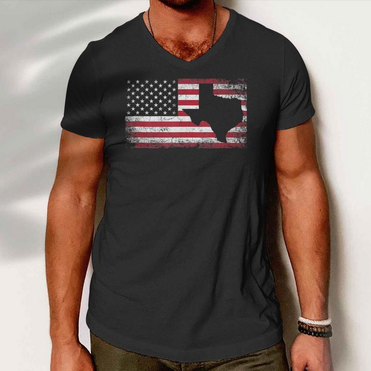 Texas 4Th Of July American Flag Usa Patriotic Men Women Men V-Neck Tshirt