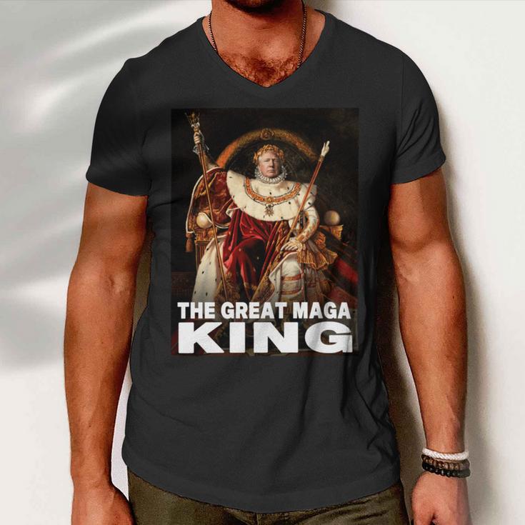 The Return Of The Great Maga King 4 Shirt Men V-Neck Tshirt