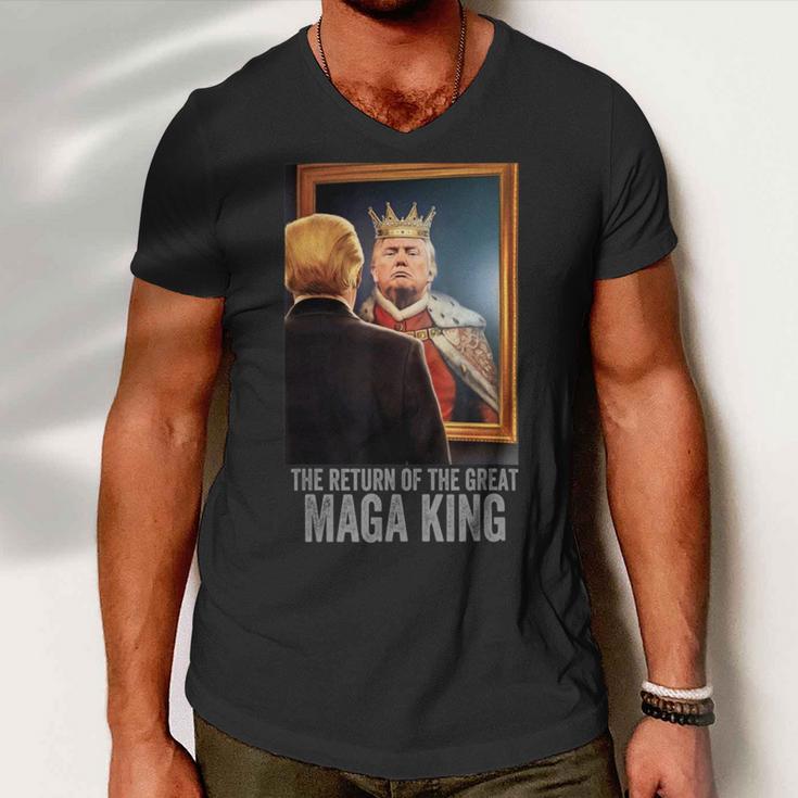 The Return Of The Great Maga King Anti Men V-Neck Tshirt