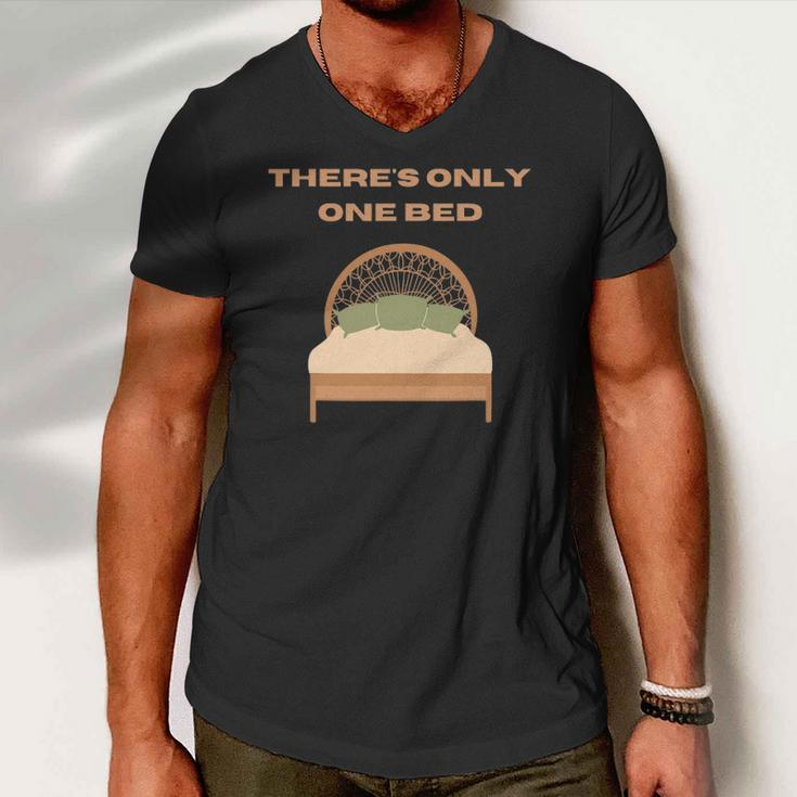 Theres Only One Bed Fanfiction Writer Trope Gift Men V-Neck Tshirt