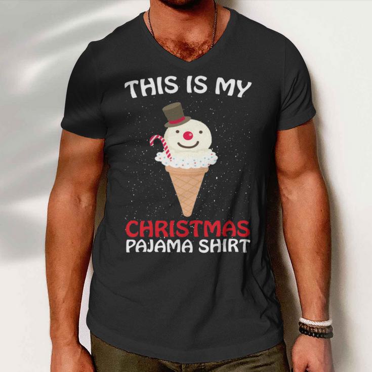 This Is My Christmas Pajama 879 Shirt Men V-Neck Tshirt