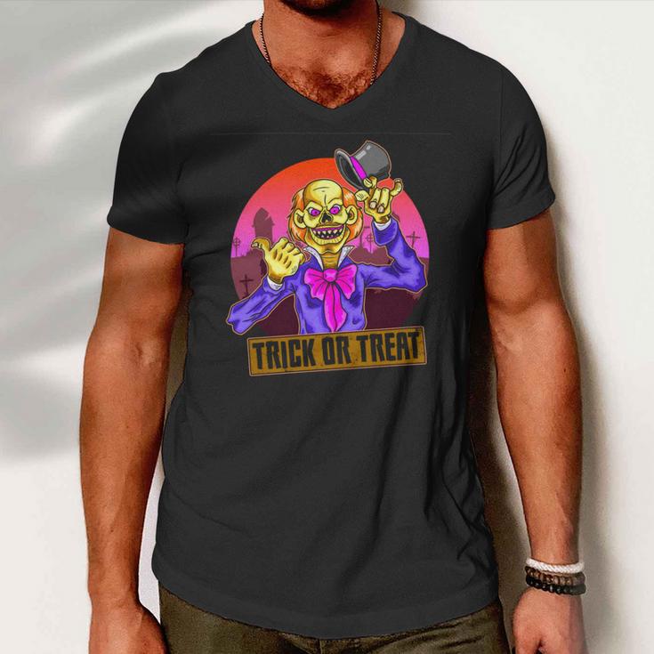 Trick Or Treat Halloween 151 Shirt Men V-Neck Tshirt