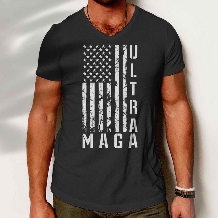 Ultra Maga Ultra Maga Funny Ultra Maga 2024 Ultra Maga And Proud Of Itultra Maga Proud V3 Men V-Neck Tshirt