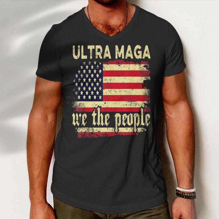 Ultra Maga We The People Vintage Men V-Neck Tshirt