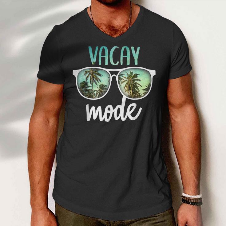 Vacay Mode Cute Vacation Summer Cruise Getaway Men V-Neck Tshirt