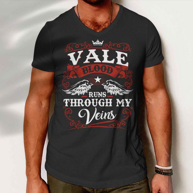 Vale Name Shirt Vale Family Name V2 Men V-Neck Tshirt