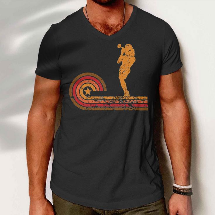 Vintage Trumpet Cool Retro Trumpet Player 162 Shirt Men V-Neck Tshirt