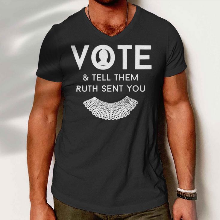 Vote And Tell Them Ruth Sent You 31 Shirt Men V-Neck Tshirt