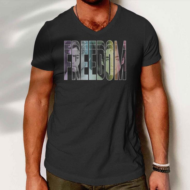 Wham Freedom Music Lover Men V-Neck Tshirt