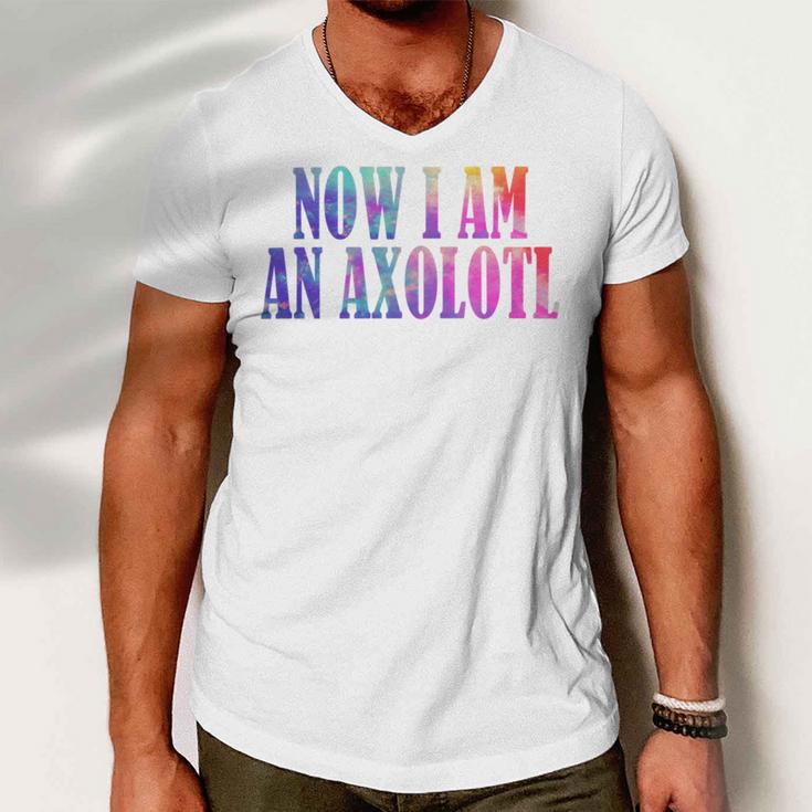 Axolotl Squishmallow Men V-Neck Tshirt