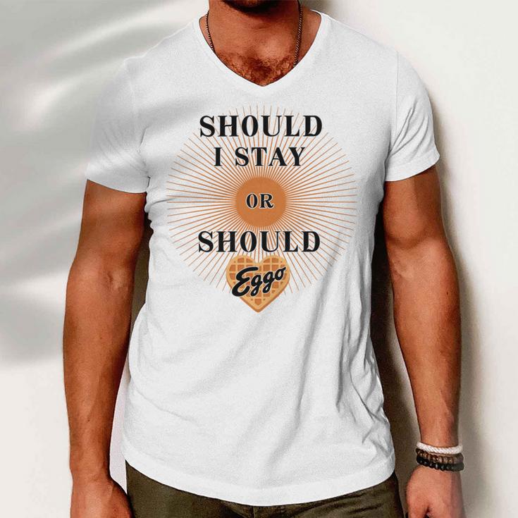 Best Seller Should I Stay Or Should Eggo Merchandise Men V-Neck Tshirt