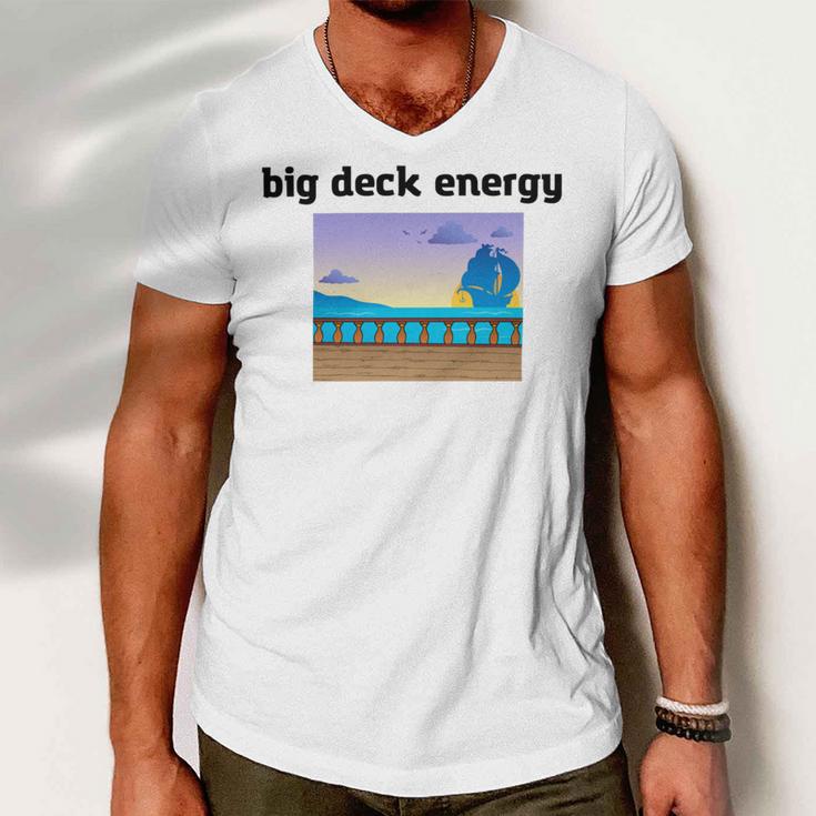 Big Deck Energy Men V-Neck Tshirt