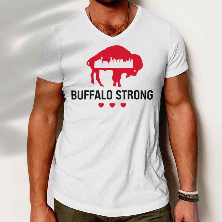 Buffalo Strong Pray For Buffalo Buffalo Strong Men V-Neck Tshirt