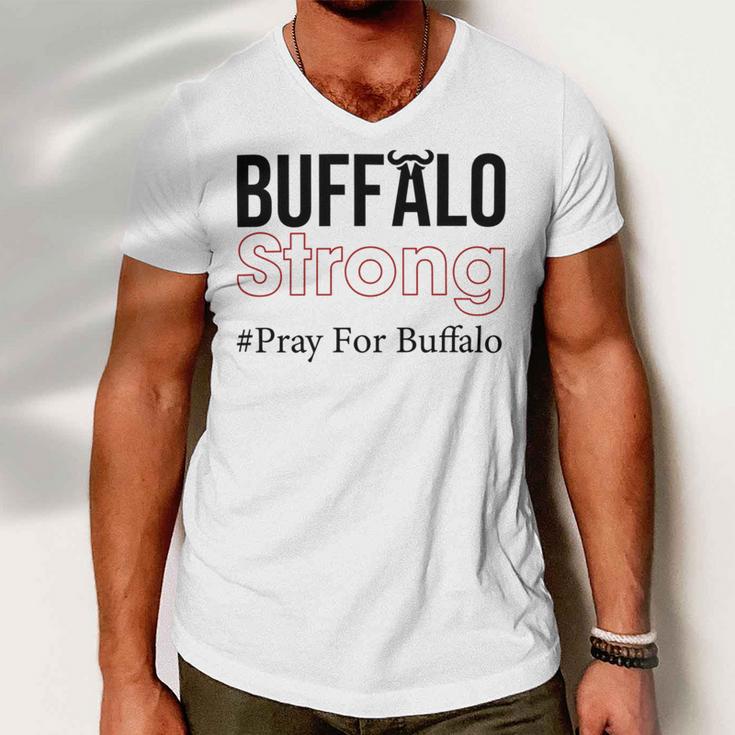 Buffalo Strong Pray For Buffalo Men V-Neck Tshirt