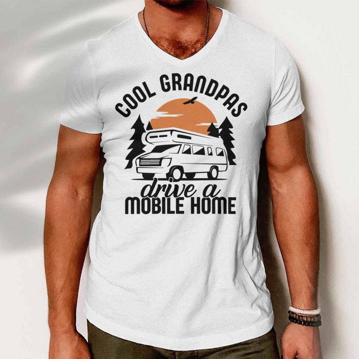 Cool Grandpas Drive A Mobile Home Men V-Neck Tshirt