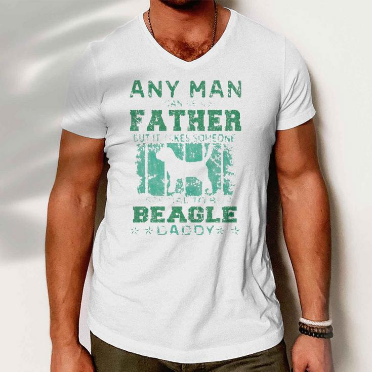 Dogs 365 Beagle Dog Daddy Gift For Men Men V-Neck Tshirt