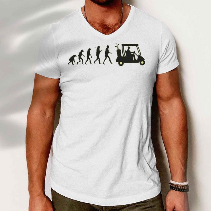 Evolution Disc Golf 202 Shirt Men V-Neck Tshirt