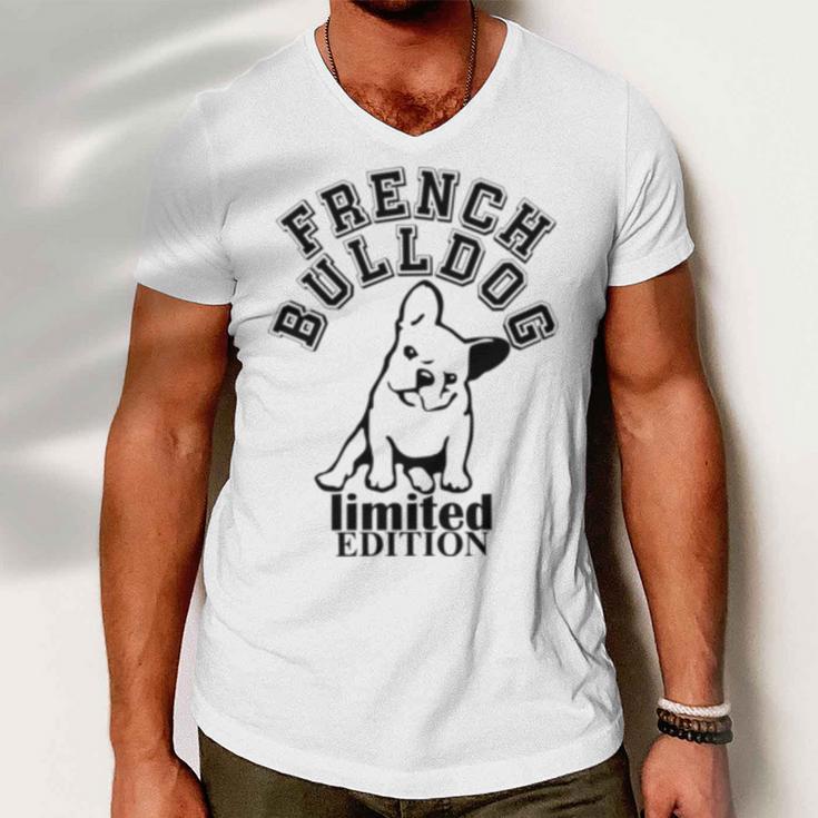 French Bulldog V2 Men V-Neck Tshirt