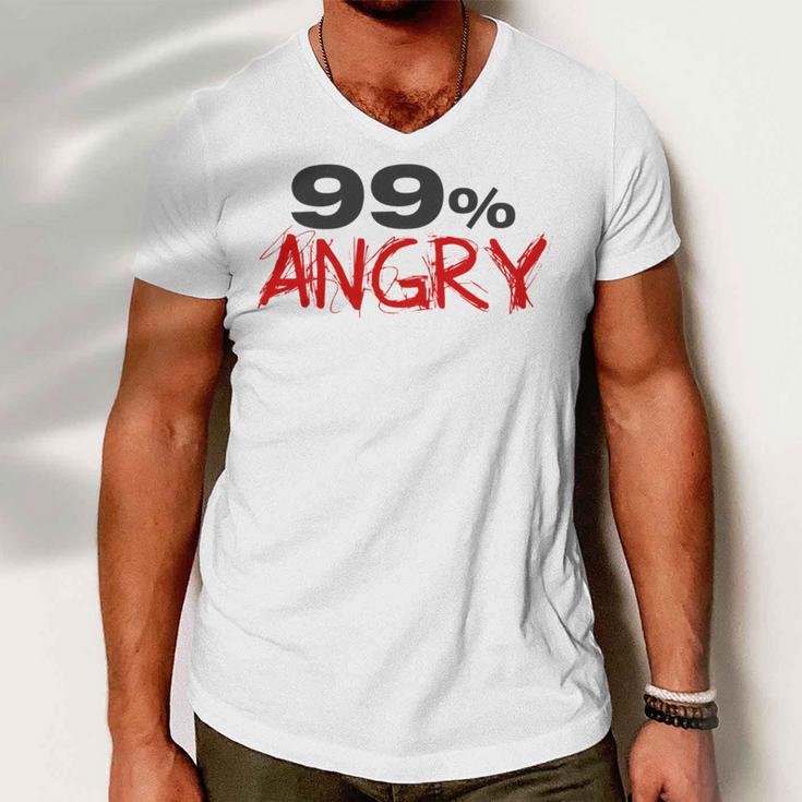 Funny 99 Angry Classic Tshirt V2 Men V-Neck Tshirt