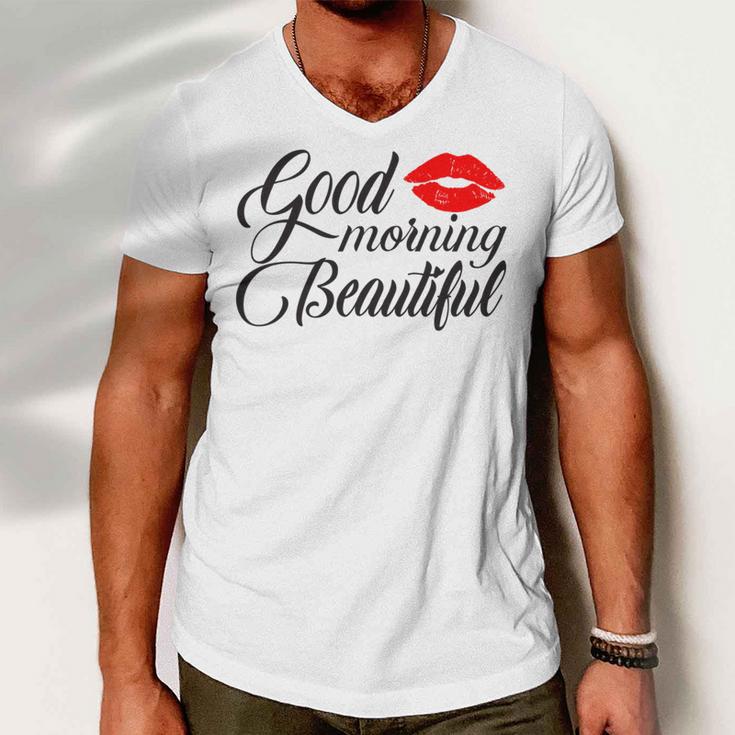 Good Morning Beautiful Men V-Neck Tshirt