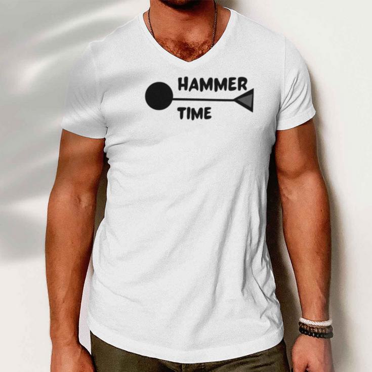 Hammer Time Track And Field Hammer Throw Men V-Neck Tshirt