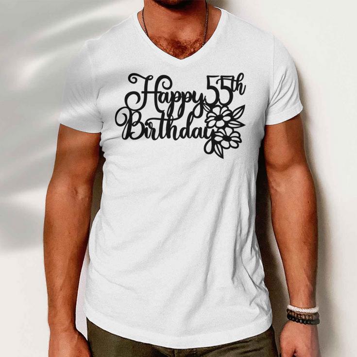 Happy Birthday Th V5 Men V-Neck Tshirt