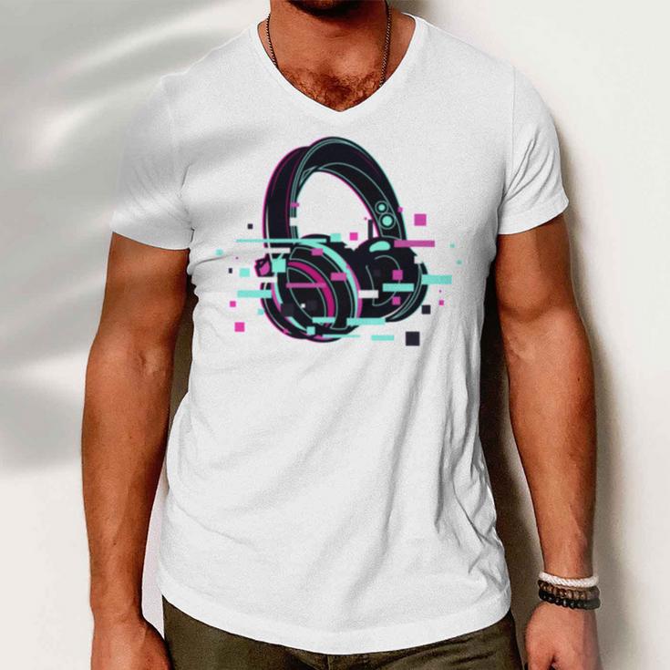 Headset Lover V2 Men V-Neck Tshirt