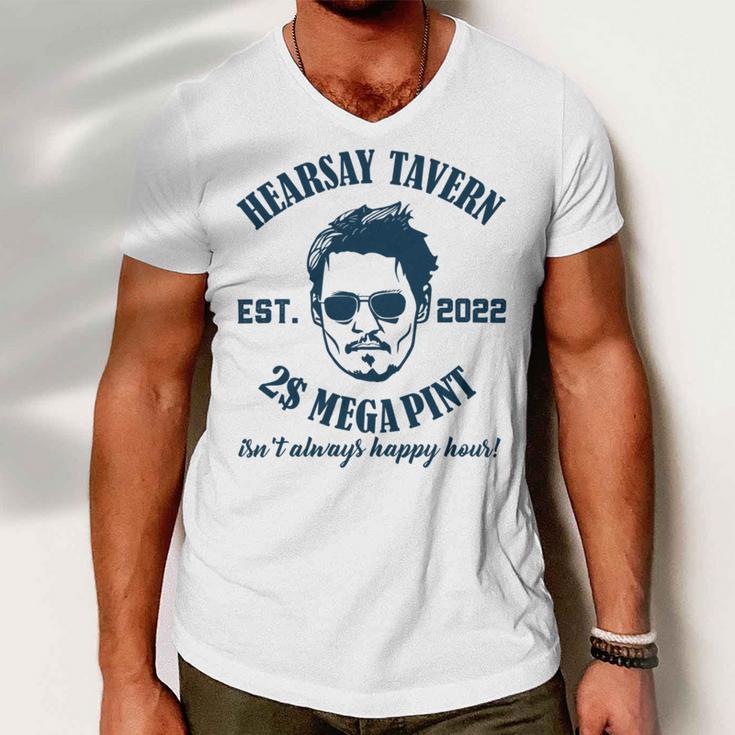 Hearsay Tavern Est 2022 Mega Pint Isnt Always Happy Hour Men V-Neck Tshirt