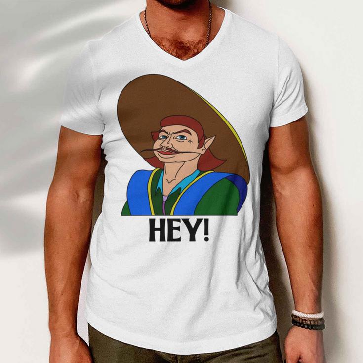 Hey V2 Men V-Neck Tshirt