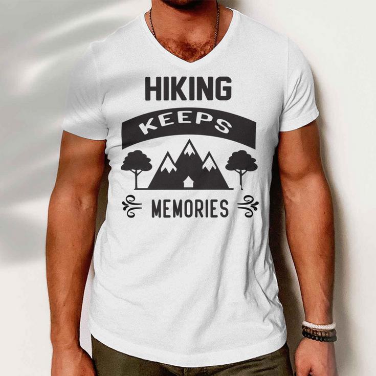 Hiking Keeps Memories Gifts For Who Loves Hiking Hunting V2 Men V-Neck Tshirt