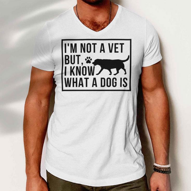 Im Not A Vet But I Know What A Dog Is Transgender Gift Men V-Neck Tshirt