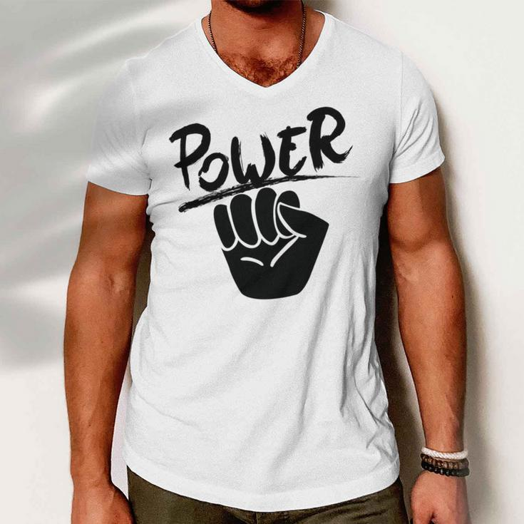 Juneteenth Black Power Men V-Neck Tshirt