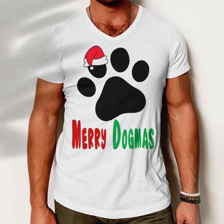 Merry Dogmas Men V-Neck Tshirt