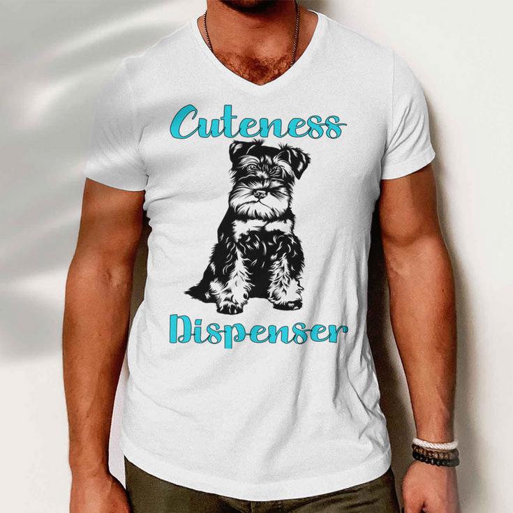 Miniature Schnauzer At Home Cuteness Dispenser Multi Tasking Dog Men V-Neck Tshirt