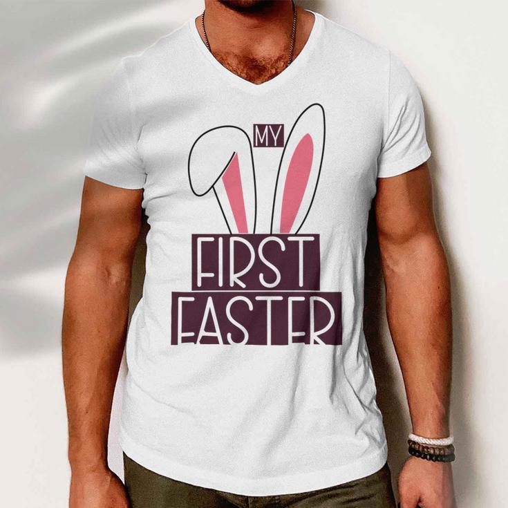 My First Easter Men V-Neck Tshirt