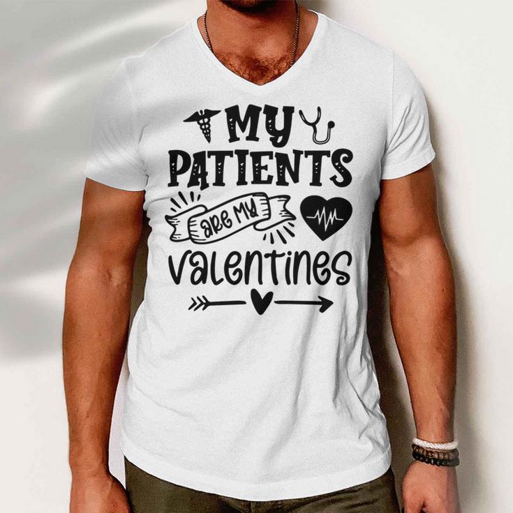 My Patients Are My Valentines 140 Trending Shirt Men V-Neck Tshirt