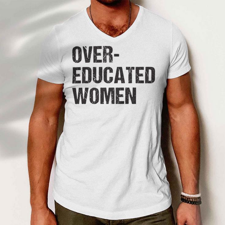 Over Educated Women V2 Men V-Neck Tshirt