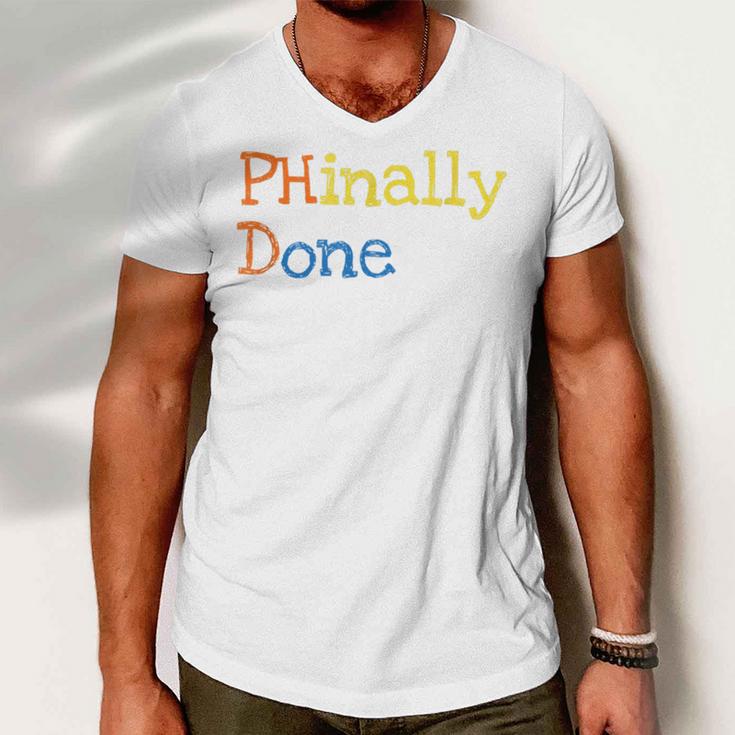 Phinally Done Men V-Neck Tshirt