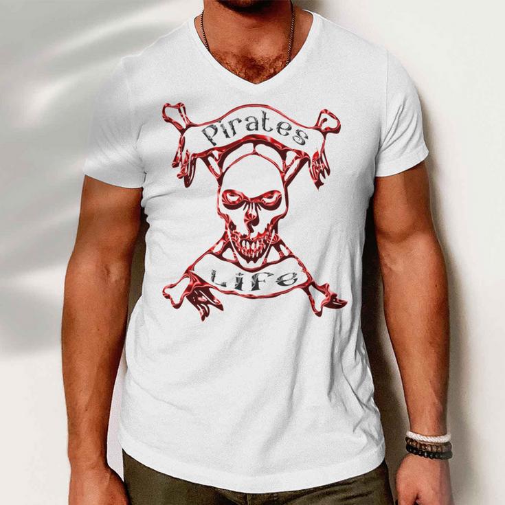 Pirates Life Talk Like A Pirate Day Men V-Neck Tshirt